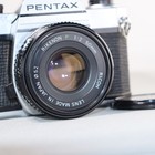 Asahi Pentax K1000 Slr 35mm Camera W Rikenon 50mm F2 Lens  shutter Fires 