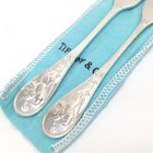Tiffany   Co   Audubon Solid Sterling Flat Handle Butter Spreader 6  Pair 64 4g