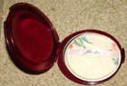 Vintage 1950s Never Used Rho-jan Vanity Compact With Pad In Box
