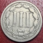1865 Three Cent Nickel  Better Grade  Free Shipping