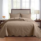 Luxury Quilt Bedspread Bedding Set Reversible Coverlet Throw With Pillow Shams