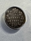 1900 Canada 5 Cents Small Silver Coin Oval 0 s Graded Vf 20 By Anacs