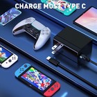 For Nintendo Switch Ac Power Adapter 15v2 6a Usb C Charger Cable Support Tv Dock