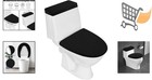 Toilet Lid Cover Set Spandex Washable Bathroom Protection Fits Most