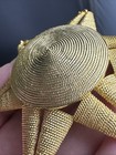 Vintage Gold Toned Mid-century Modern Brooch