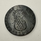 Barbados - 1788 Copper  pineapple  Penny - Very Popular
