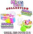 Finoclay Axolotl Slime Kit 2 Pack Colorful Cloud   Foam Slime For Kids  Scented 