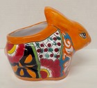 Talavera Mexican Pottery Rabbit Planter Decor Handpainted Handcrafted Pottery