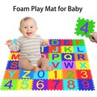 Febyyer 36 Piece Foam Alphabet Number Puzzle Mat