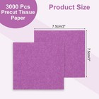 Tissue Paper Squares  Purple Colored Tissue Paper - 3 X 3 Inch   3 000 Pcs