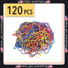 120 Assorted Color Rubber Bands 7 Inch Office Supplies