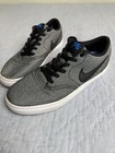 Nike Sb Check Solarsoft Canvas Black Gray 843896-004 Men s Size 7 Skate Walk