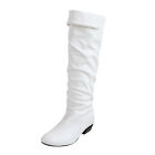 High Slouchy Knee Riding Boots Heels Flat Winter Women s Boots Casual Dress New