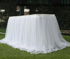 Tablecloth Apron Pure White 5 9  Dia For Wedding Hotel Banquet Party Decorate