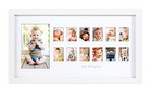  My First Year Photo Moments  Baby s One Size White Rectangle First Year Frame
