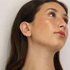 925 Sterling Silver Huggie Hoop Earrings For Women  Hypoallergenic Stackable Set