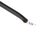 Jih Aquarium 100 Feet Standard 3 16  Black Flexible Airline Tubing With Black   