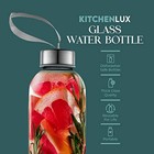 Kitchen Lux 24oz Glass Water Bottles     Pack Of 12 - Nylon Protective Sleev