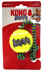 Kong Squeakair Tennis Ball With Rope Medium Airdog Squeaky Dog Fetch Toy 2 5 