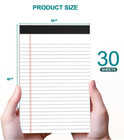 Small Legal Pads 5x8 White Note Pads 5x8 Writing Pads  College Ruled Legal