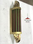 Brass Art Deco Wall Sconce Glass Rods Theater Style Vintage Wall Light Fixture