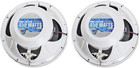 Pair Rkl80mw 8  900 Watt White 2-way Marine Boat Speakers W led s