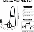 4 Pack Plate Hangers For The Wall  Metal Plate Stand Holder