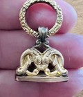 Antique Revival Gold Fill Wax Seal Stamp Fob Charm Monogram