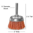2  Nylon End Cup Brush 1 4  Shank Extra Coarse 3 Pack Drill Brush Wire Abrasive
