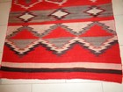 Vintage Navajo Rug Carpet Blanket 65  X 43 