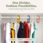 Closet Dividers For Baby Clothes   Kids With Reusable Labels  8 Pack New