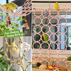 Parrot Climbing Stand  Natural Wood Bird Perch Playstand Play Gym For Small Medi