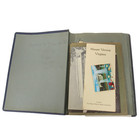 Vintage Antique Estate 1932 Illustrated Postal Card Scrapbook Usa Locations