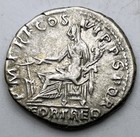 98-117 Ad Roman Empire Trajan Ar Denarius Ric-318 Var Fortuna Rudder Ric-318 Var