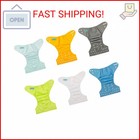 Alvababy Baby Cloth Diaper 6 Pack With 12 Inserts One Size Cloth Diaper Covers A