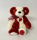 First   Main Half    n Half Plush Teddy Bear Red   White Colorblock Heart Bow 10   