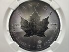 Ngc Ms 69 2022 Canada Maple Leaf 9999 Fine Silver 1 Oz  5 Dollar Coin Cb7-51