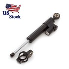Motorcycle Universal Fxcnc Adjustable Steering Damper Stabilizer Safety Black