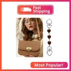 2pcs Purse Extender Chain Silver Bag Extender Chain Heart Moon Purse Strap Exten