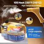 Handheld Steam Cleaner  10s Fast Heating Steamer For Cleaning Yellow