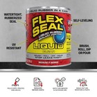 Flex Seal Liquid Rubber Sealant Coating  Waterproof  Clear  128 Oz