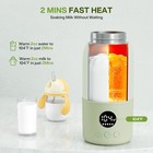 Portable Bottle Warmer For Travel  2-min Fast Heating Baby Bottle Warmer 12 8oz