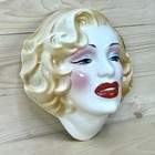 Vintage Marilyn Monroe Clay Art Mask Ceramic Mask  Read Below