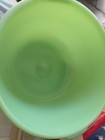 Vintage Green Jadeite Glass Mixing Bowl Double Handle 9  Diameter