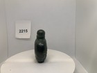 2215 Snuff Bottle Stone Dark Green With Dragon