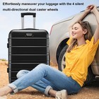20  Hardside Carry-on Suitcase Luggage With Spinner Wheels For Vacation Travel