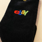 Embroidered Ebay Logo Golf Towel Black Gray W grommet And Hook Ebayana Gift
