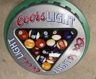 Vintage Coors Light Beer Rack Pool Triangle Cap Ball Rack