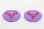 Two  2x   Rafael Nadal Purple   Red Logo Vibration Dampeners For Tennis Racquets