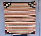 Old Navajo Striped Single Saddle Blanket Rug - 28 5  X 28 